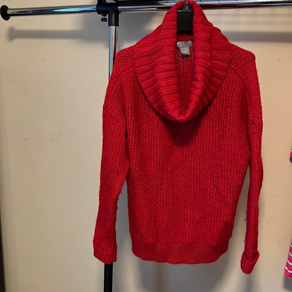 jCP wool blend red sweater